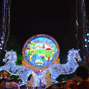 彩灯厂家制作  新年灯会 自然风景区 开封红灯笼彩灯制作