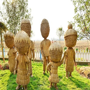 稻草人工艺品稻草加工工艺品 稻草人 稻草玩具观赏 批发 定制多种规格 稻草人工艺品