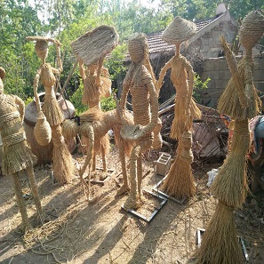 稻草人工艺品稻草加工工艺品 稻草人 稻草玩具观赏 批发 定制多种规格 稻草人工艺品