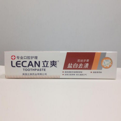 180克立爽盐白去渍牙膏