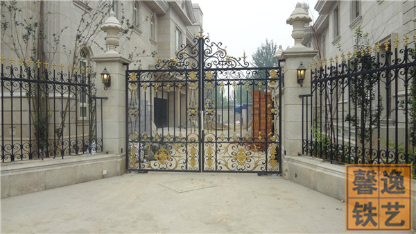 馨逸装饰定制化高端铁艺大门 北京上门安装 设计