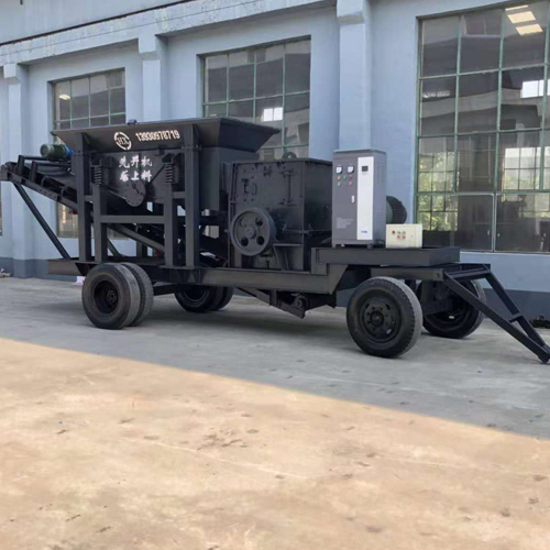 石料粉碎设备牵引式中碎机破碎机 现货批发100型移动石料破碎机 移动破碎机