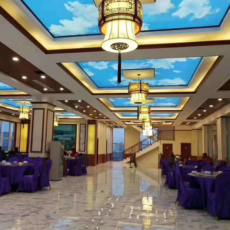 原厂定制uv软膜天花pvc白色透光膜新型室内材料 软膜天花