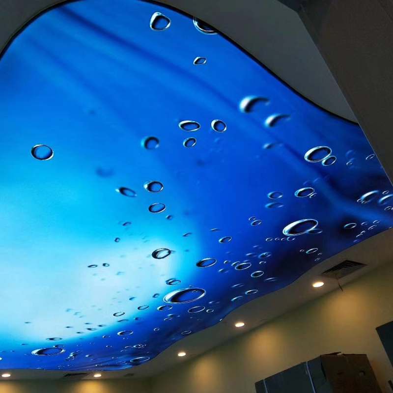 软膜天花 原厂定制uv软膜天花pvc膜新型室内材料