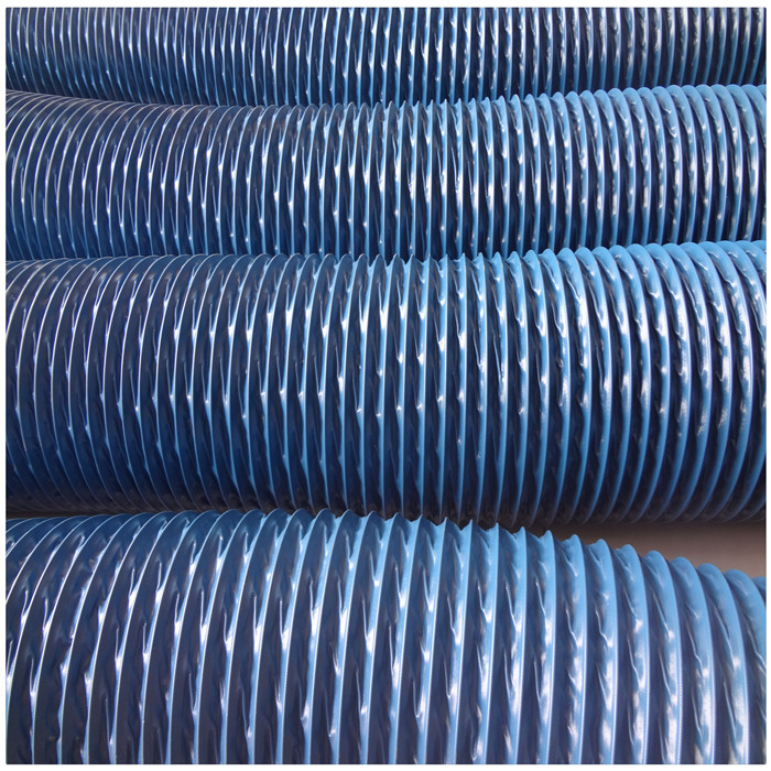 丰运管业供应蓝色阻燃抗撕裂万向吸气臂风管焊烟净化器专用风管