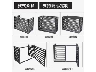 电动手动铝百叶窗河北生产厂家,锌钢铝合金百叶窗空调罩护栏围栏