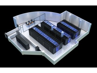 郑州机房俯视图|配电室|电池间|会议室效果图制作