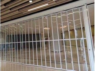 银行、电信、时装专卖店水晶折叠门河北厂家生产安装