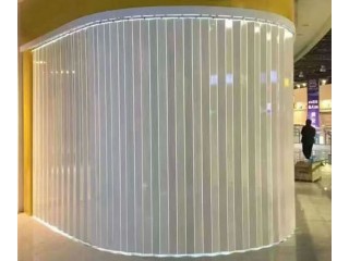 超市商超水晶折叠门河北生产厂家，菜市场水晶折叠门河北厂家安装