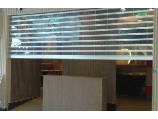 河北北创水晶折叠门，水晶卷帘门河北厂家安装，水晶折叠门安装