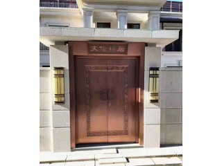 高端住宅入户铜门	别墅/大平层主入口铜门