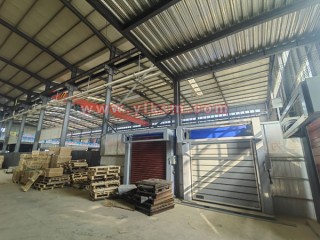 汽车制造、新能源电池车间硬质螺旋快速卷帘门